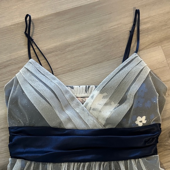 Speechless homecoming, lace Navy and White Floral Mini Dress - Picture 2 of 4